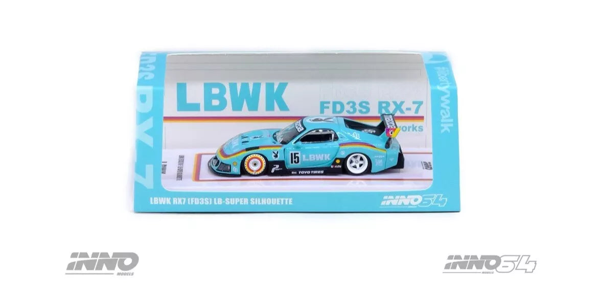 [PREORDER] Inno64 Mazda RX7 (FD3S) LB-Super Silhouette LBWK Hobby Expo China Blue