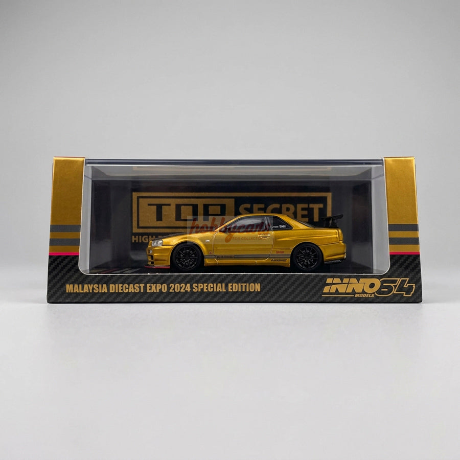 Inno64 Nissan Skyline GT-R (R34) "Top Secret" Tokyo Auto Salon 2024 Malaysia Diecast Expo 2024 Special Edition