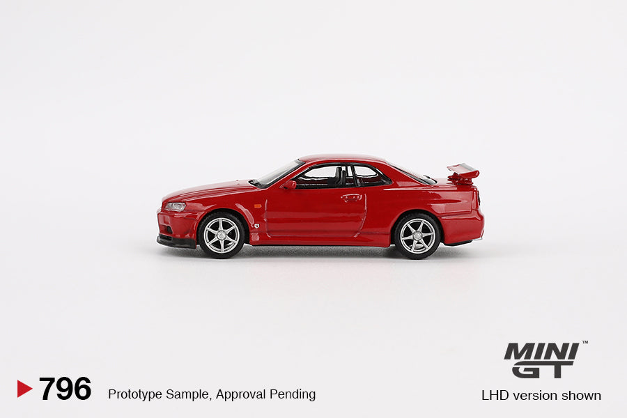 [PREORDER] MiniGT #796 Nissan Skyline GT-R (R34) V-Spec Active Red