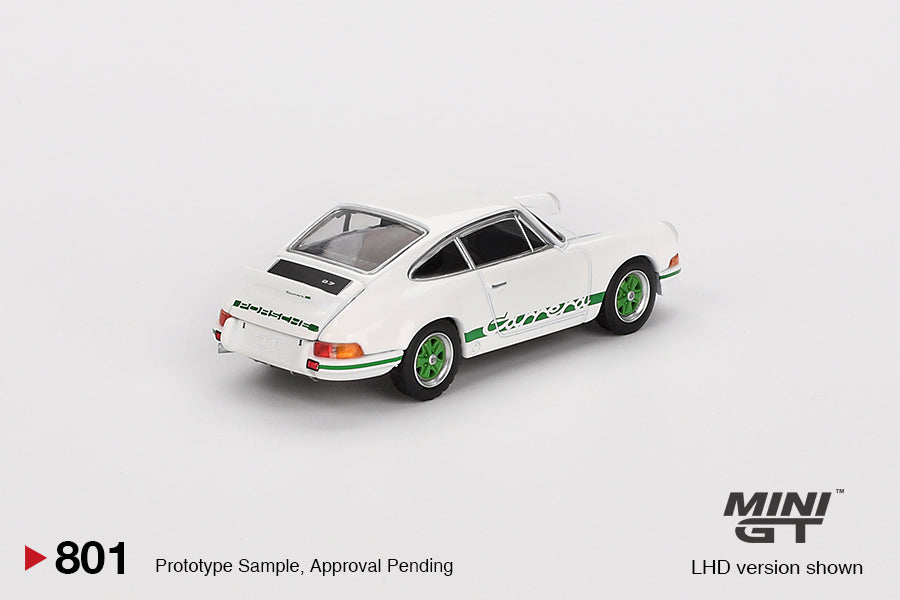 [PREORDER] MiniGT #796 Porsche 911 Carrera RS 2.7 Grand Prix White with Green Livery