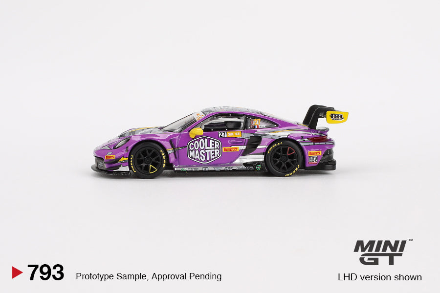 [PREORDER] MiniGT #793 Porsche 911 GT3 R #27 HubAuto Racing 2023 FIA GT World Cup 70th Macau Grand Prix