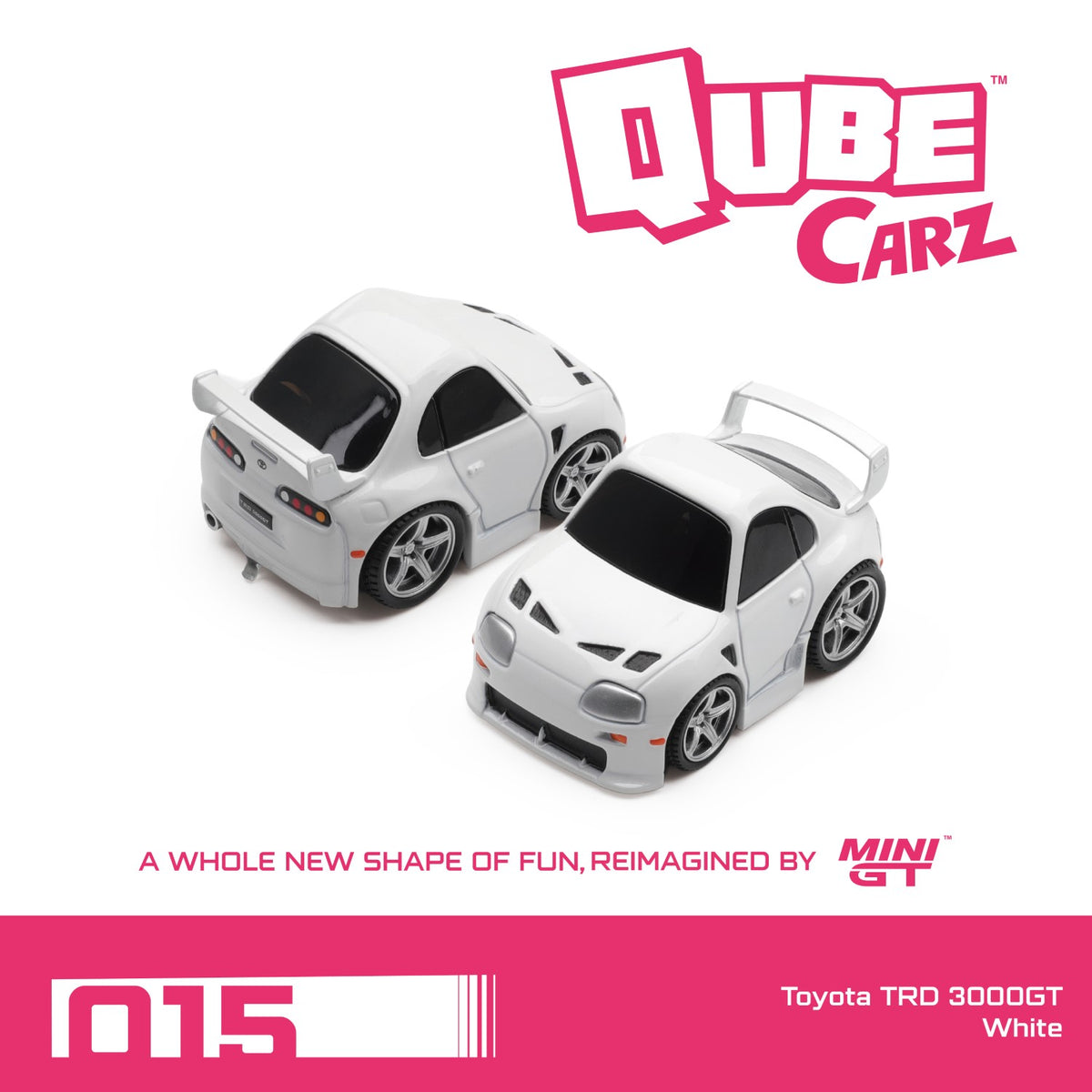 MiniGT Qube Carz #015 Toyota TRD 3000GT White