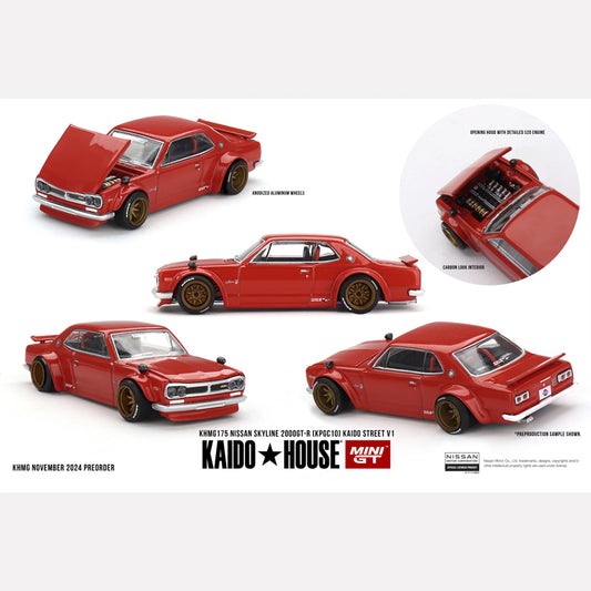 MiniGT KAIDO HOUSE Nissan Skyline 2000GT-R (KPGC10) Kaido Street V1