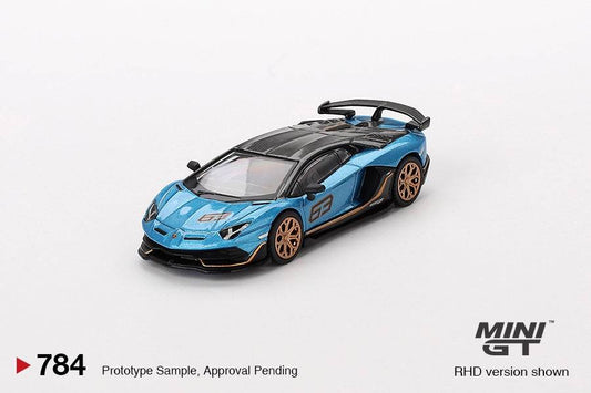 [PREORDER] MiniGT #784 Lamborghini Aventador SVJ 63 Blu Aegir