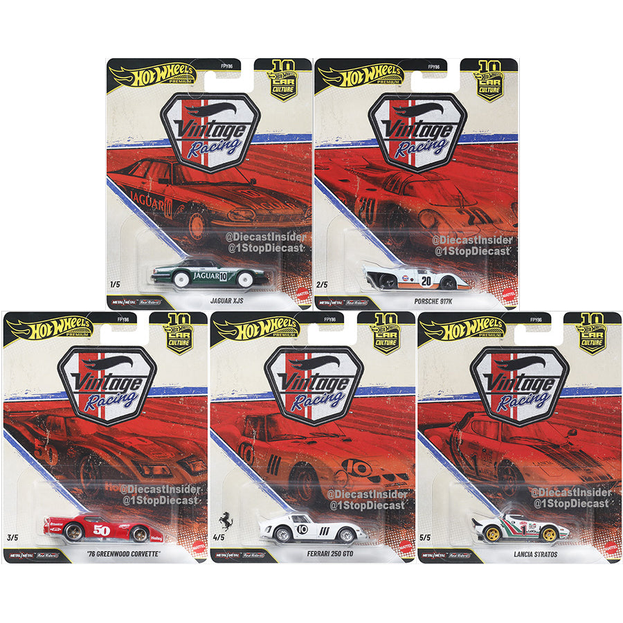 [PREORDER] Hot Wheels [2026 Vintage Racing] Set of 5 Cars