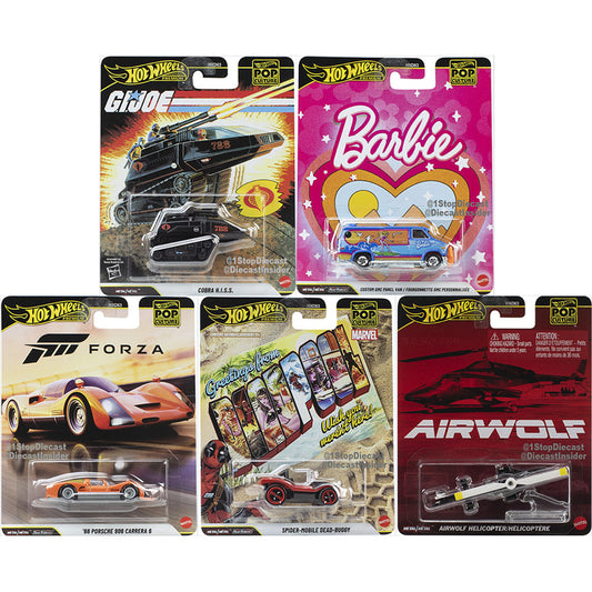 [PREORDER] Hot Wheels [2026 Pop Culture] Mix 3, Set of 5 Cars