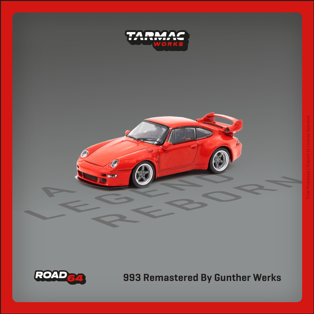 [PREORDER] Tarmac Porsche 993 Remastered by Gunther Werks, red