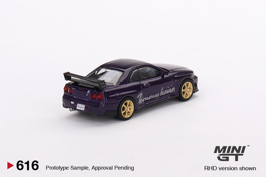 MiniGT 616 Nissan Skyline GT-R (R34) Tommykaira R-z Midnight Purple