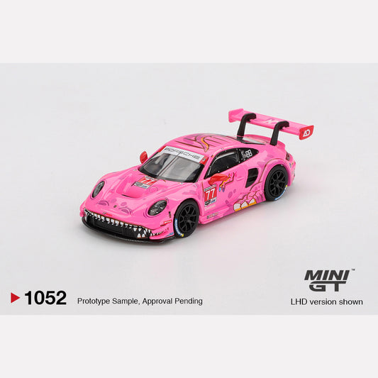 MiniGT #1052 Porsche 911 GT3 R #77 AO Racing 2024 IMSA Road America (Blister)