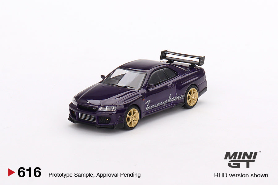 MiniGT 616 Nissan Skyline GT-R (R34) Tommykaira R-z Midnight Purple