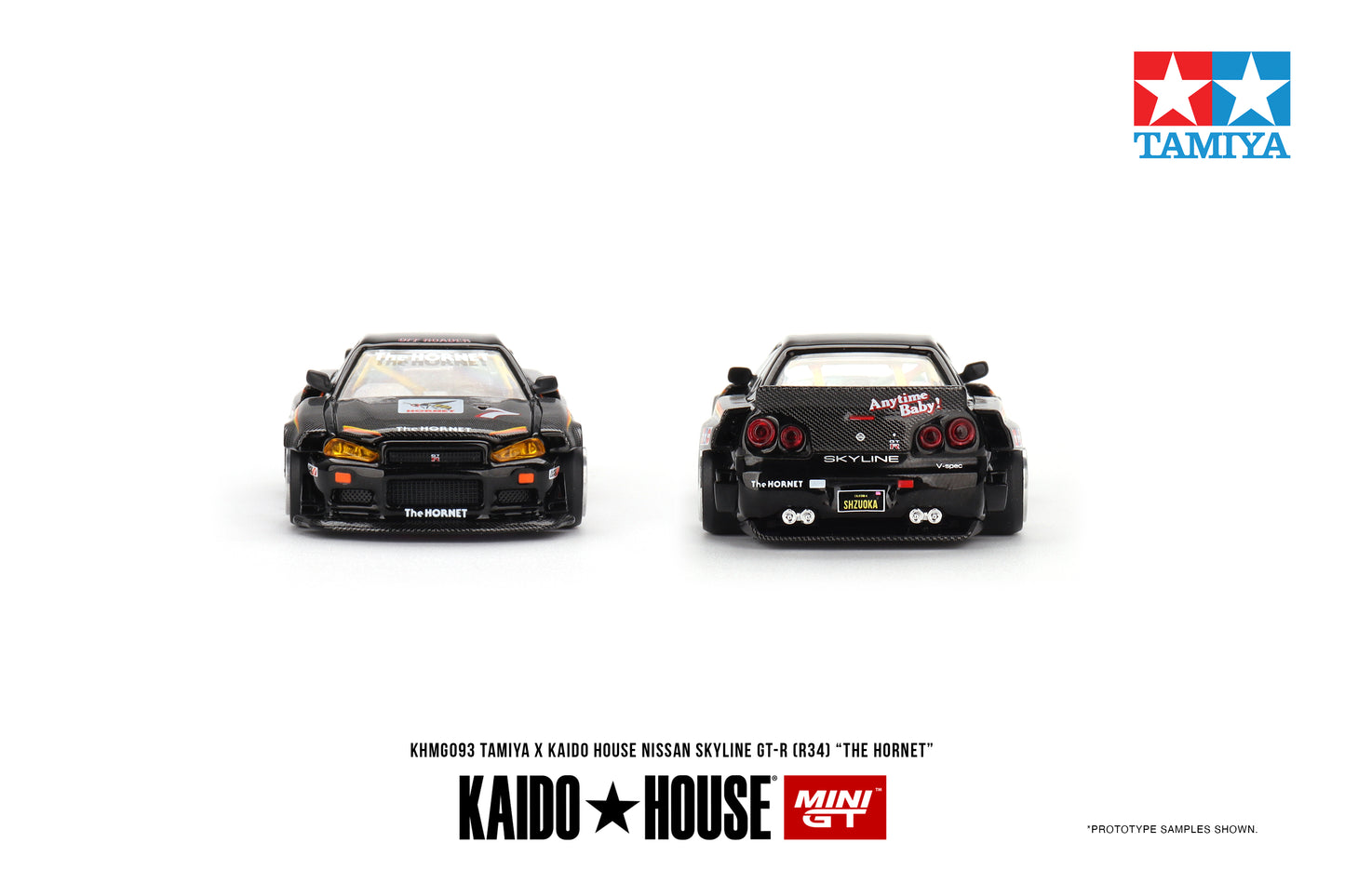 MiniGT KAIDO HOUSE Nissan Skyline GT-R (R34) TAMIYA "The Hornet" (Opened)