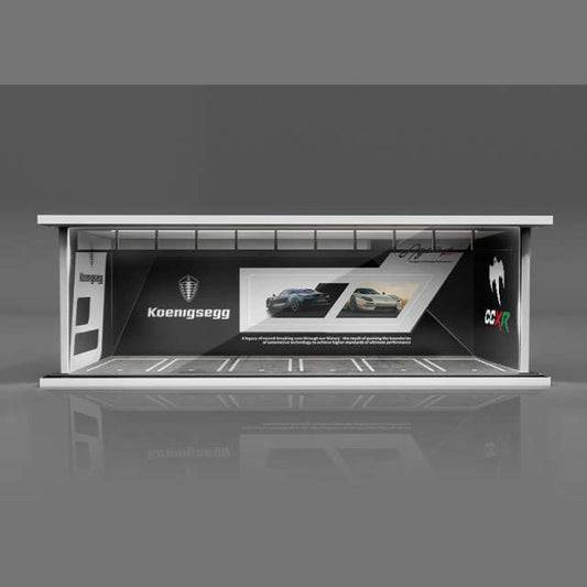 1/64 Parking Garage "Koenigsegg" (LED) v1
