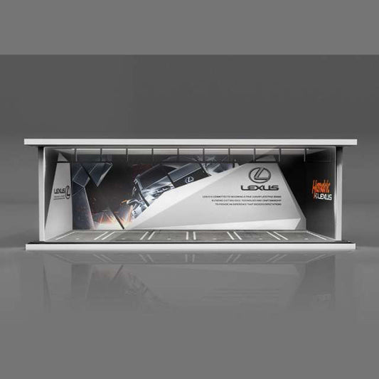 1/64 Parking Garage "Lexus" (LED) v1